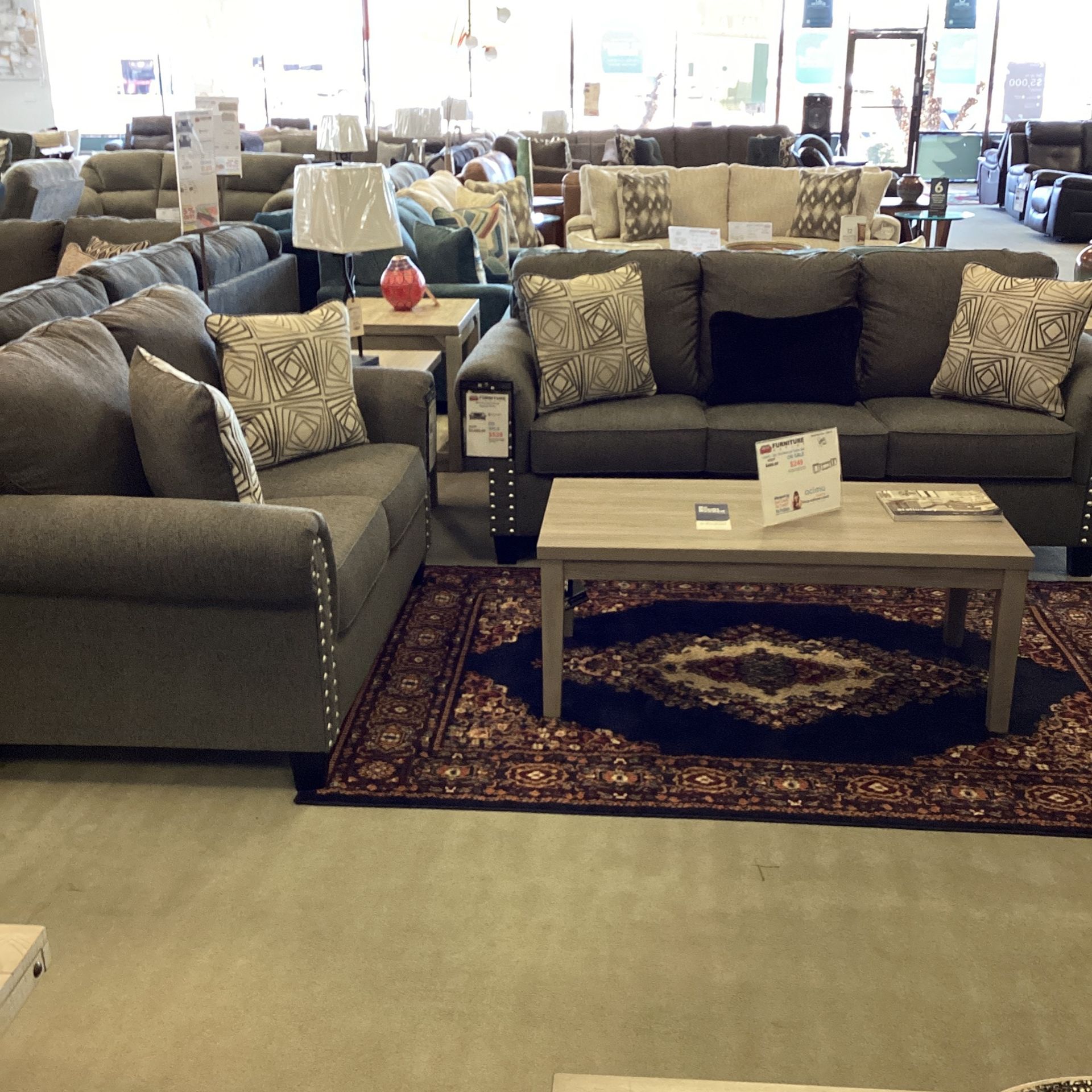 Agleno Sofa and Loveseat Set