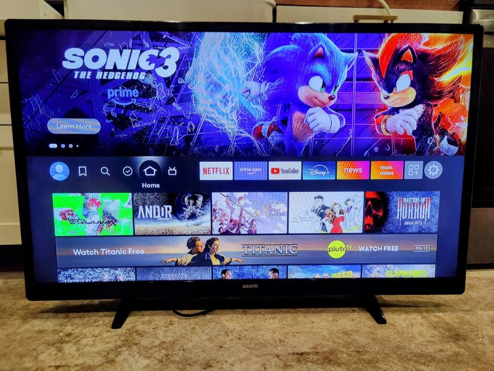 Sanyo 50" 1080p LED HDTV w/ Fire TV Stick 3rd Gen & Remotes (MSRP: $499)