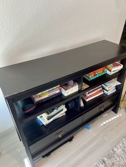 Dark Brown Shelf/TV Stand
