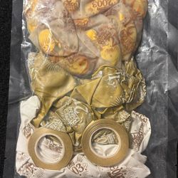 Happy 21 Birthday 2003 Ballon’s 32 PCS Beige Gold And White