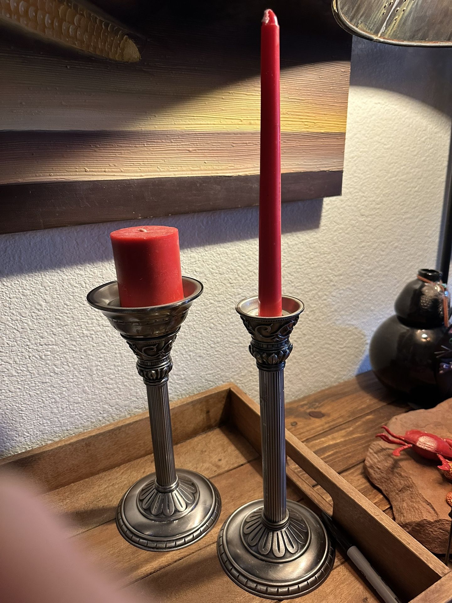 Partylite Silver Candle sticks