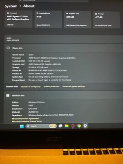 Acer Aspire A314-23P Laptop AMD Ryzen 5