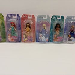 Collection of 6 Mattel Disney Princess Vaiana Core 3.5-4” NWT