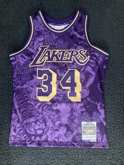 Mitchell And Ness Lakers Shaq Jersey Chinese New Year Size Medium