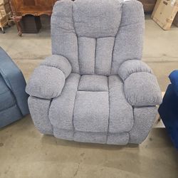 Lift & Recline Upholstered Gray Arm-