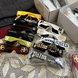 Palm angels, Off whites, cartier, versace prada etc