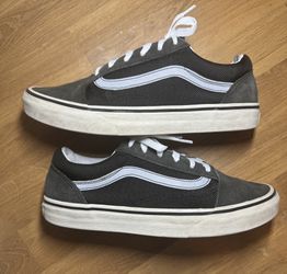 Vans Old Skool Charcoal Grey Kids Shoes 6.5Y Womens 8