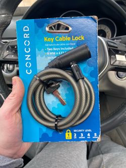 Concord Key Cable Lock 8MM x 4FT