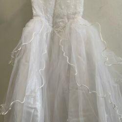 White Dress For Girls Size 8