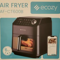 *Ecozy* Air Fryer (AF-CT600B) 6 Qt W/Smart Wifi