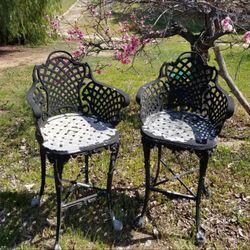 Beautiful Vintage Victorian Bar Chairs