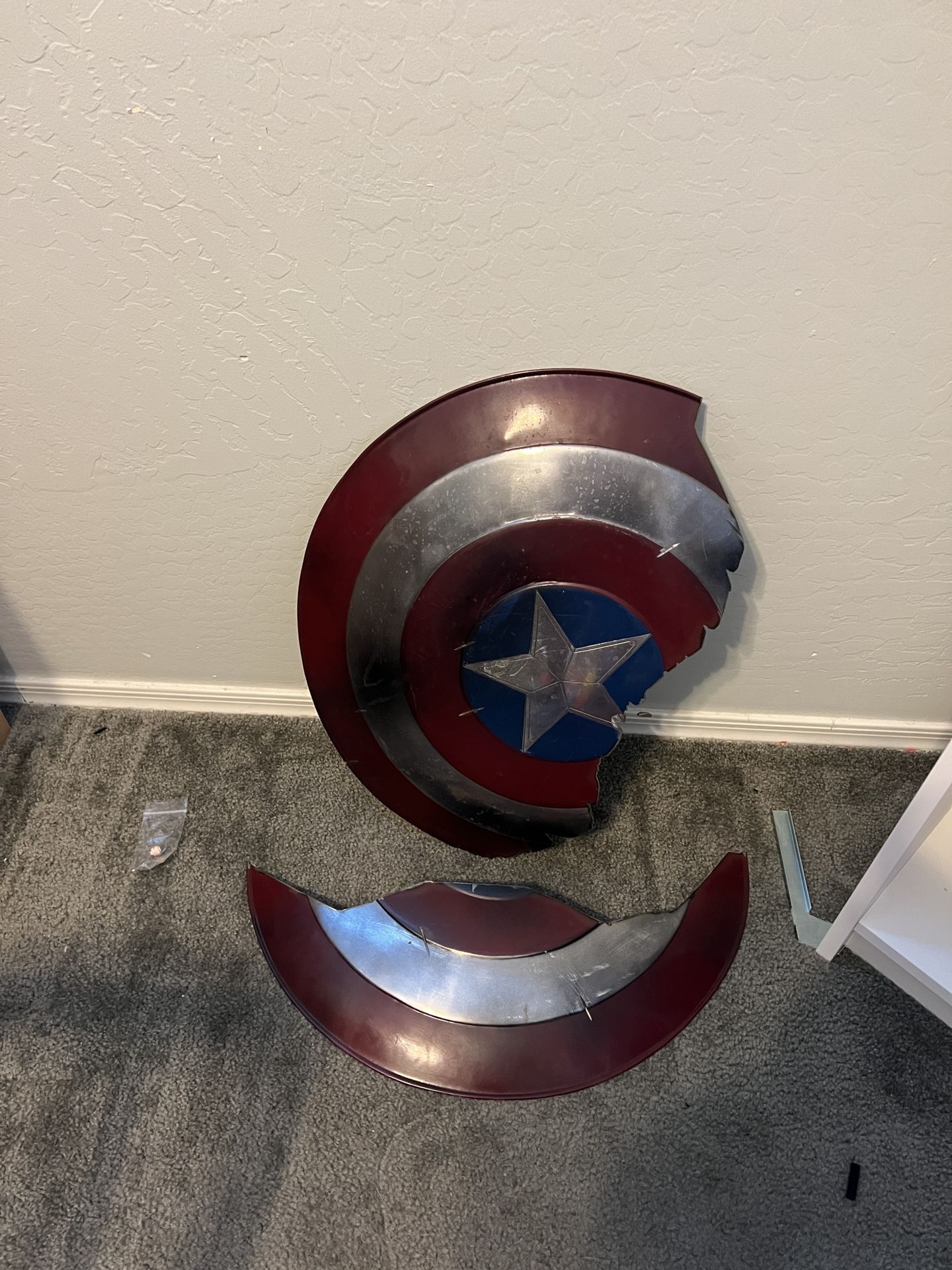 Metal Captain America Shield