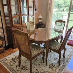 FREE China Cabinet and Table with 6 Chairs and Leaf