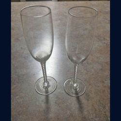 Cristal D'Arques Durand Angelique Champagne Flutes - Set of 2