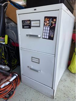 Vintage HON 2-Drawer File Cabinet – Heavy Duty Metal Filing Cabinet