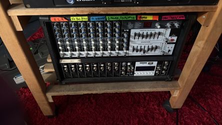 rockville powered mixer plus fender speakers