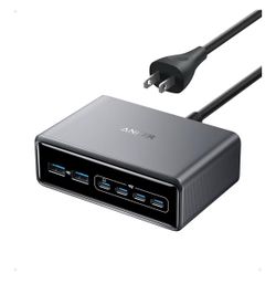 Anker Prime Charging Station, 200W 6-Port GaN Desktop Charger Fast Charging USB-C 🔌