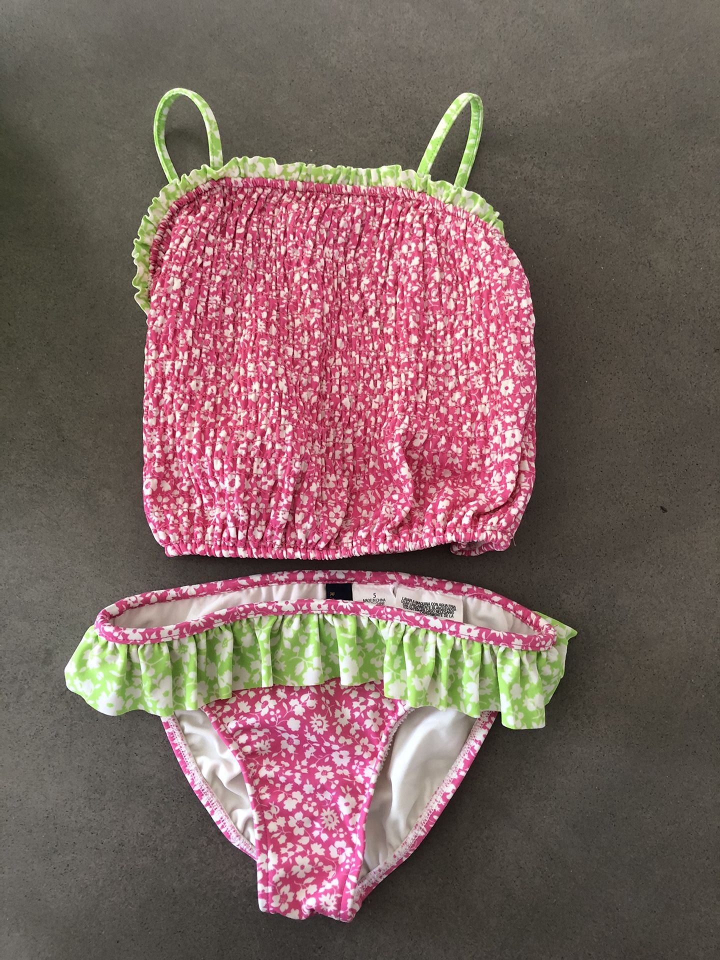 Ralph Lauren little girls tankini two piece swimsuit