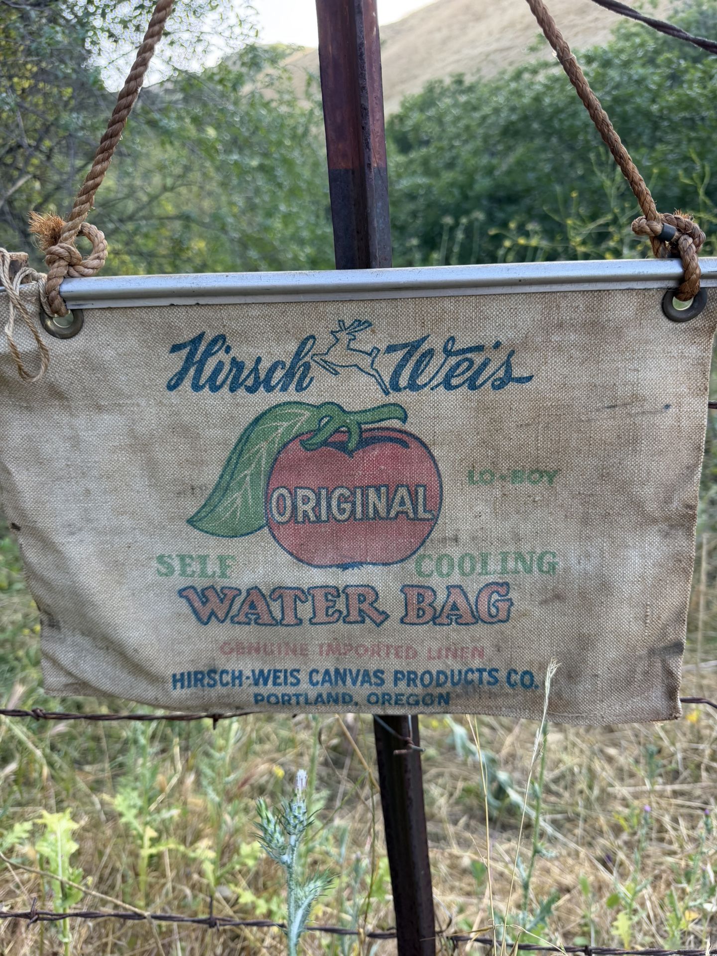 Vintage Auto Water Bag Hirsch Weis