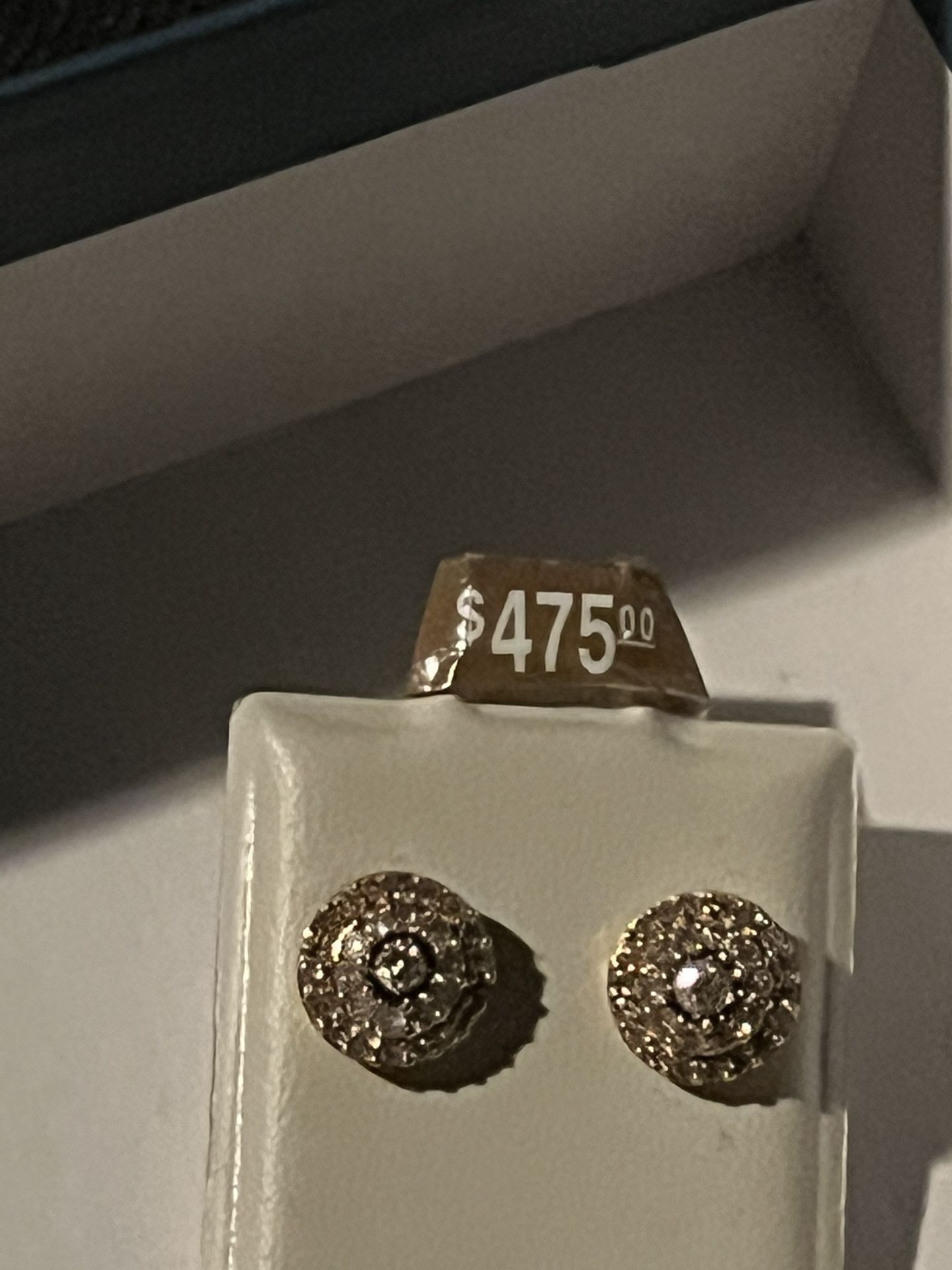 10 K Diamond Earrings