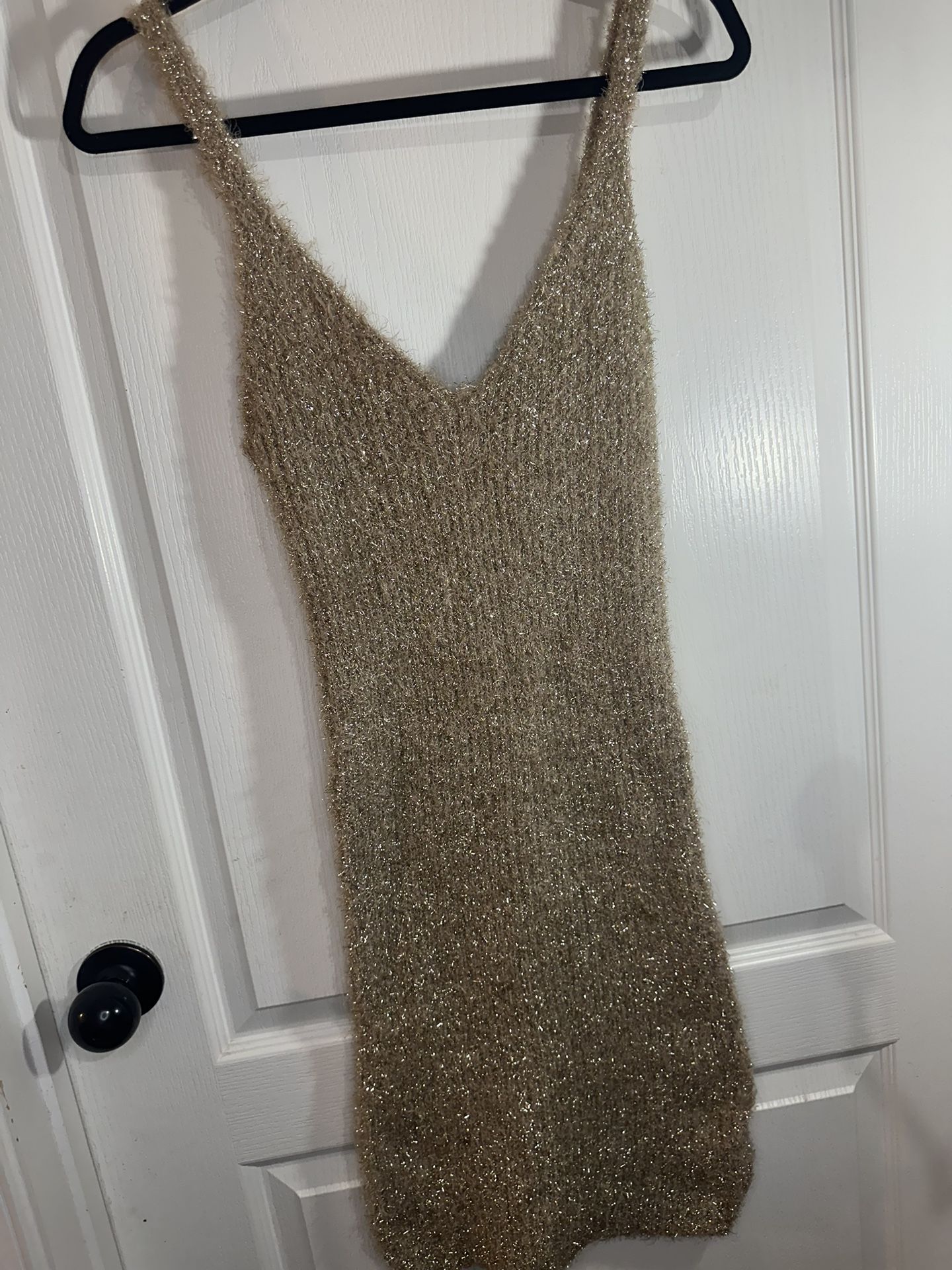 Gold Sparkly Forever 21 Cocktail/Party Dress