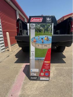 Coleman Steel Pro Max 14' x 33" Round Metal Frame Above Ground Pool Set