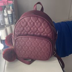 Burgundy Mini backpack