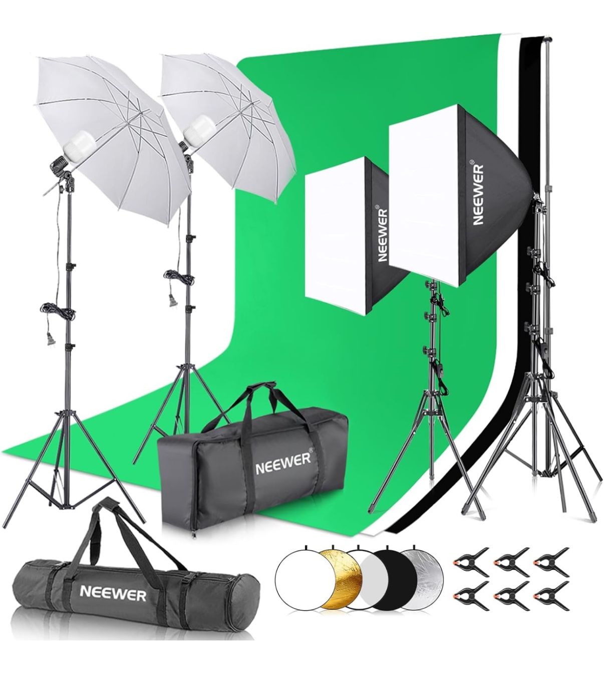 Photography Lighting Kit with Backdrops OBO