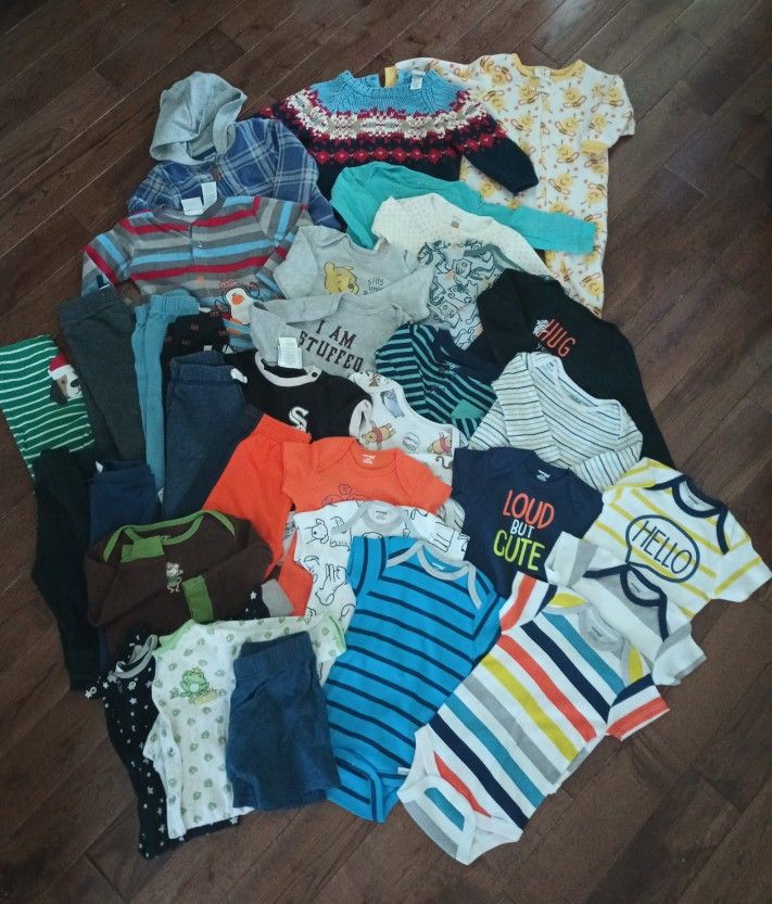 Sale!Sale! 32 Pieces 6/9 Months Boy Fall Clothes