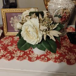 Neutral Flowers In Pot