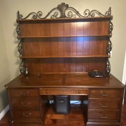 Desk And Book Shelf