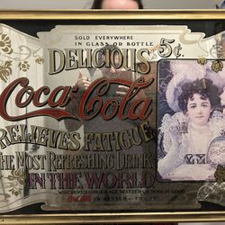 Vintage Coca Cola Antique Mirror