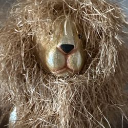 Wooden lion Figure