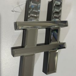 Brand New Mirror Hashtag Decor Sign 
