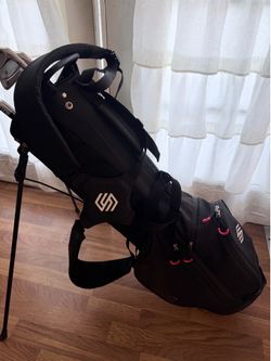 Stix irons and golf bag