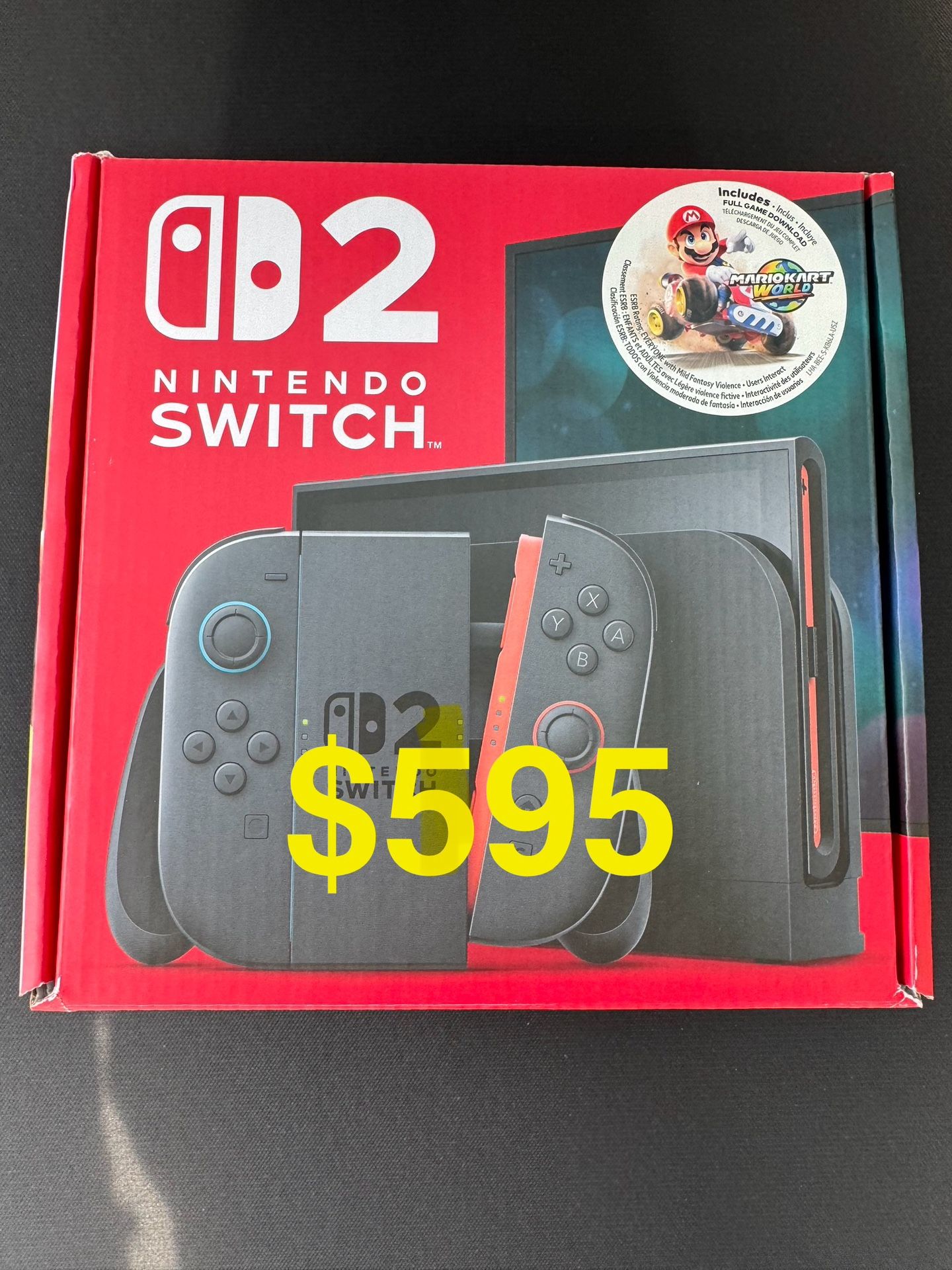 Nintendo Switch 2 Mario Kart World Bundle - New, Factory Sealed, Price Firm