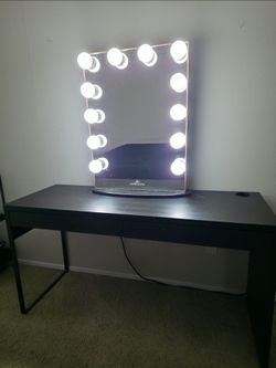 Table & Vanity Mirror (paint chipping)