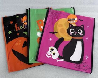 Halloween Trick or Treat Bags Set of 3