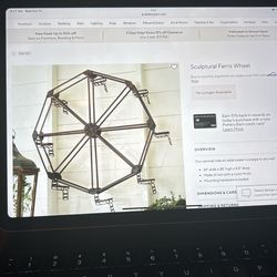 Pottery Barn Sculptural Ferris Wheel