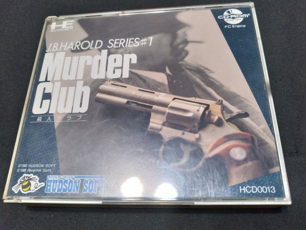 JB Harold Murder Club TurboGrafx 16 PC Engine CD Game