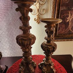 HOME INTERIOR PAR DE CANDELEROS USADOS