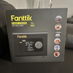 Fanttik S300 Cross Portable Tire Inflator,Paddle Board Pump W Light & Power Bank