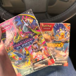 Pokemon Surging Sparks And Phantasmal Flames Booster Bundles 