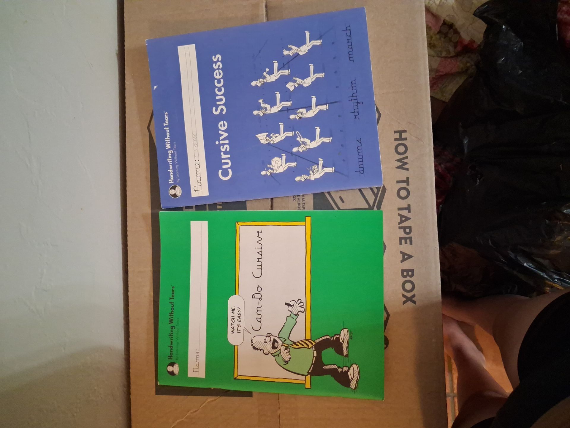 Cursive practice books