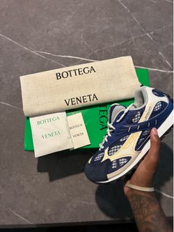 Bottega Veneta Orbit Sneaker Blue & Yellow