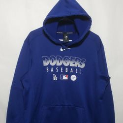 NIKE AUTHENTIC COLLECTION  MLB LOS ANGELES DODGERS  MENS HOODIE  SIZE LARGE 