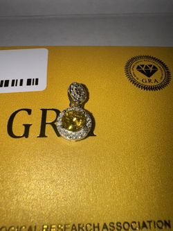Radiant Yellow Moissanite Pendant