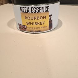 Neek Essence Bourbon Whiskey Men’s Body Scrub – Handmade Exfoliating Scrub (4oz)