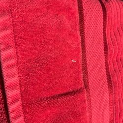 One Red Bath Towel For Just 2.00