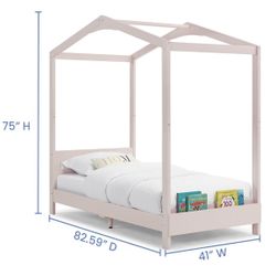 Delta Children Poppy House Wood Twin Beds
